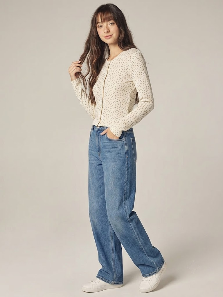 Amente - Romantic Button-Down Short Cardigan