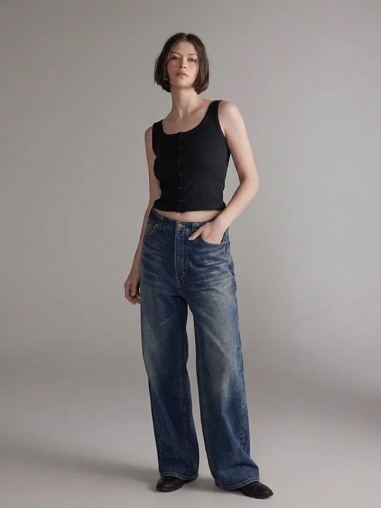 Amente - Button Knit Tank